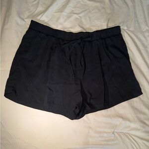 Forever 21 Black Elastic Waist Pull-On Shorts